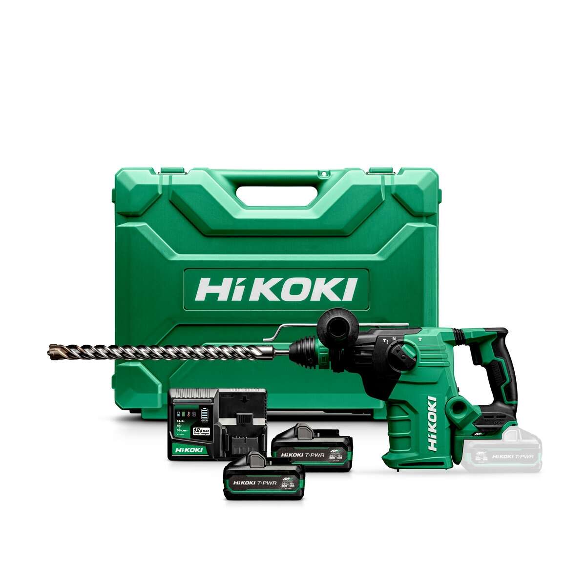 HiKOKI DH3635DCWAZ Accu Boor-/Breekhamer SDS-Plus 36V 4,2J 2x 36V 4.0Ah/18V 8.0Ah accu's en lader in koffer