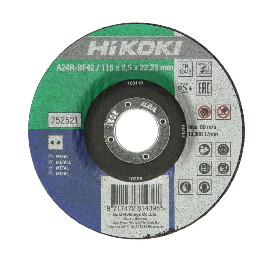 HiKOKI Accessoires 752525 Doorslijpschijf 230x3,0x22,23 mm DPC/staal
