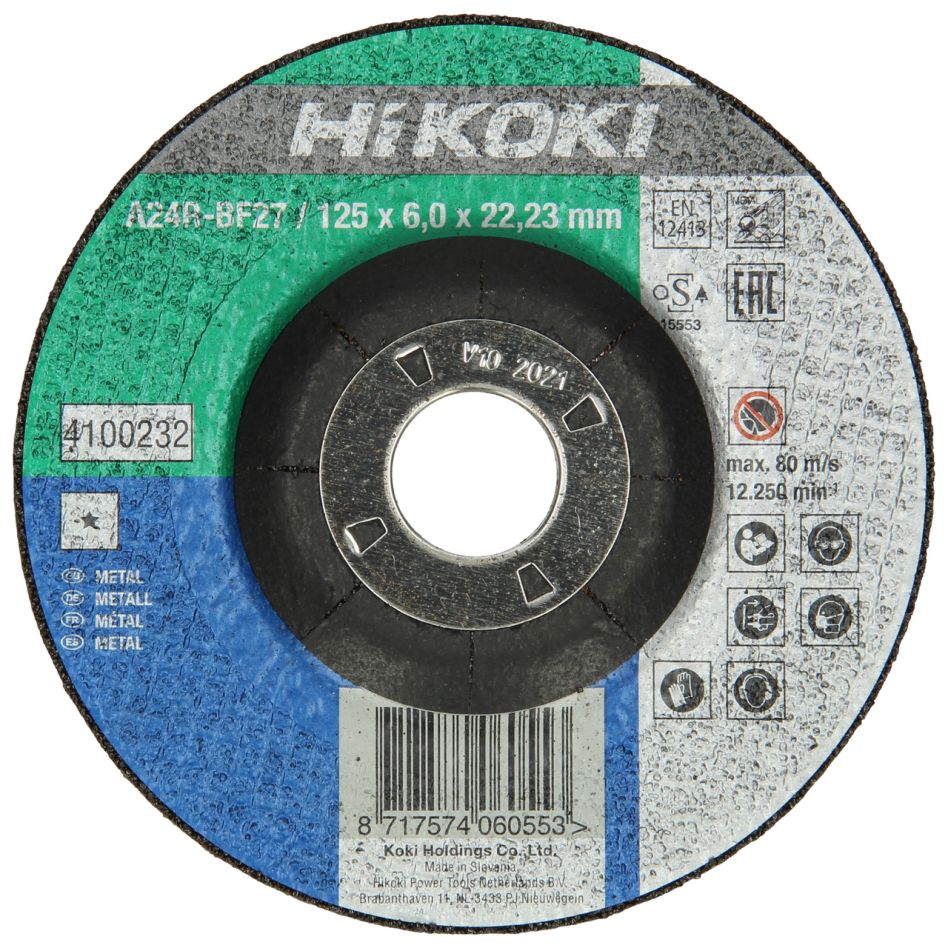 HiKOKI Accessoires 4100234 Afbraamschijf 180x6,0x22,23 mm staal DPC