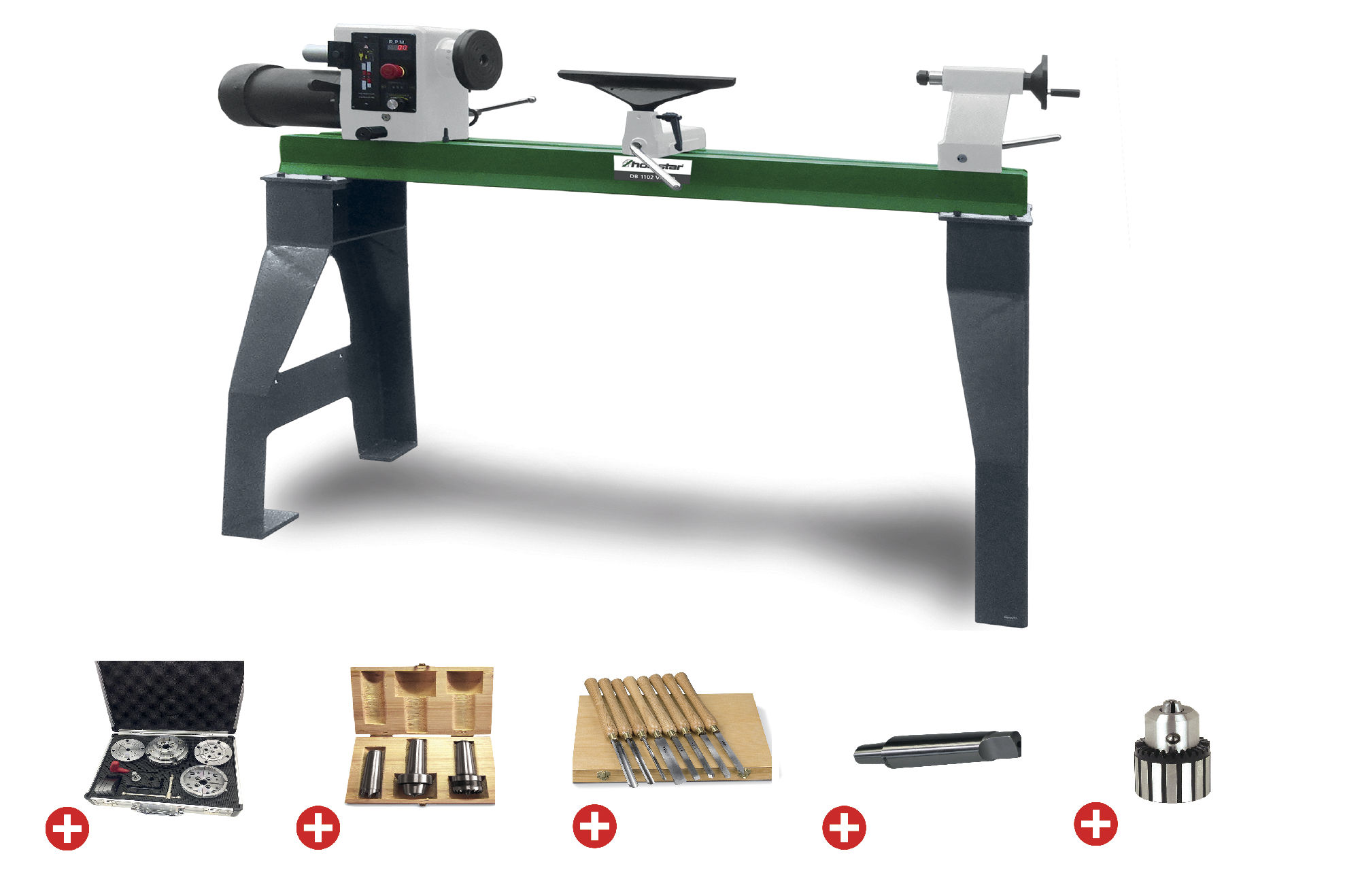 Holzstar 795921102 DB1102VARIO PACK Houtdraaibank 1067 mm