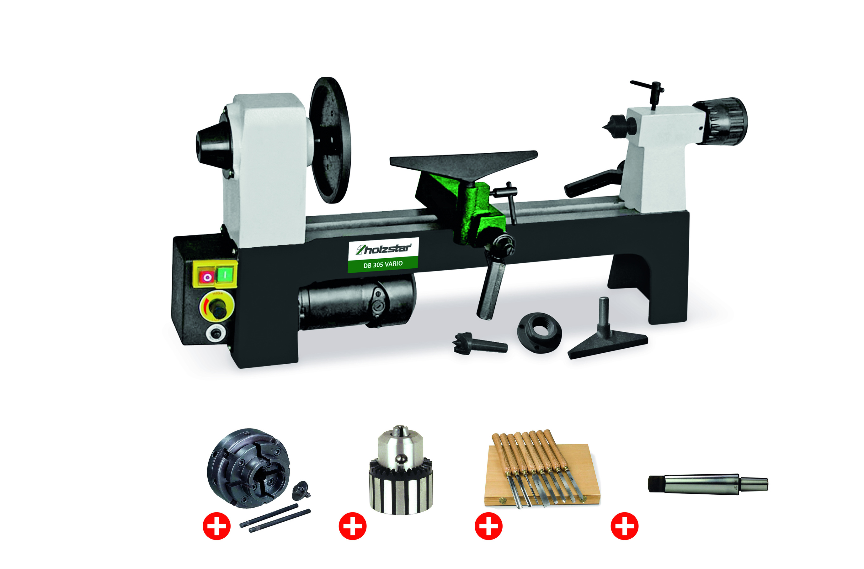 Holzstar 795920305 DB305 VARIO PACK Houtdraaibank 305 mm