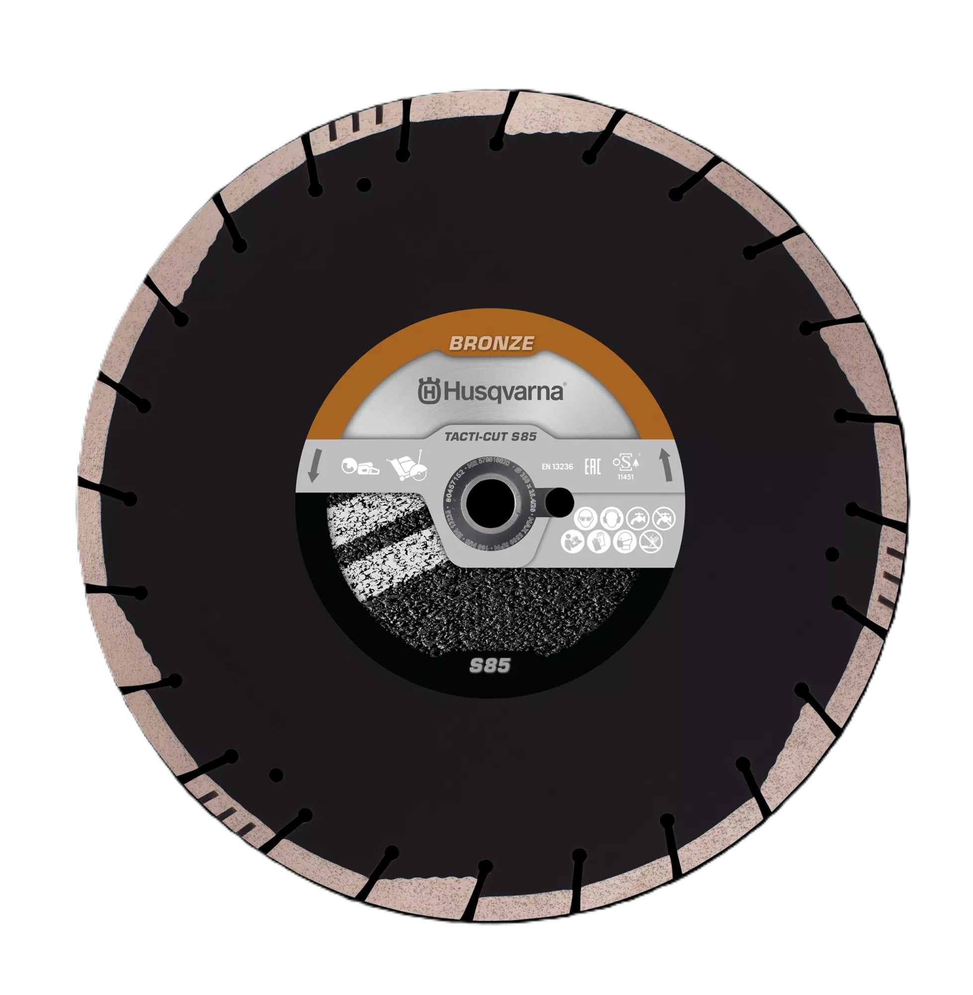 Husqvarna 579816620 Tacti-Cut S85 Asfalt 350 x 25,4/20 mm Nat en Droog