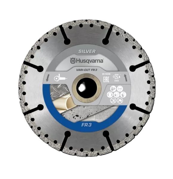Husqvarna 574853801 Vari-cut FR3 Diamantzaagblad nat/droog constructiemateriaal 230 mm