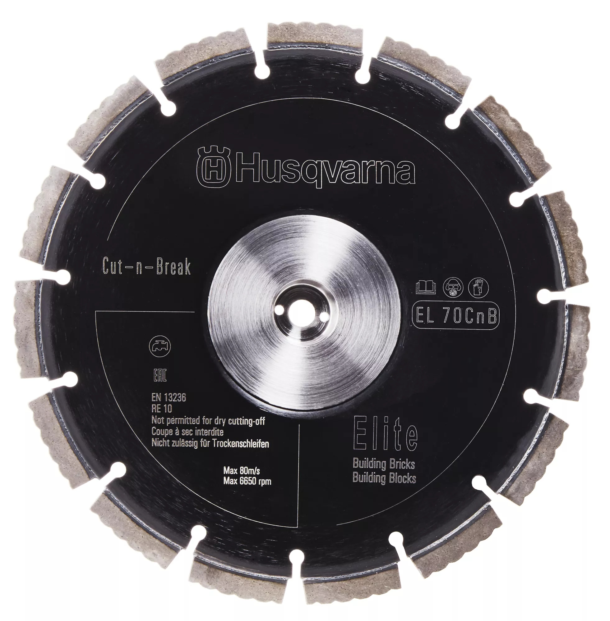 Husqvarna 597808301 EL 70 CNB Cut-n-Break Diamantzaagbladen 2 st