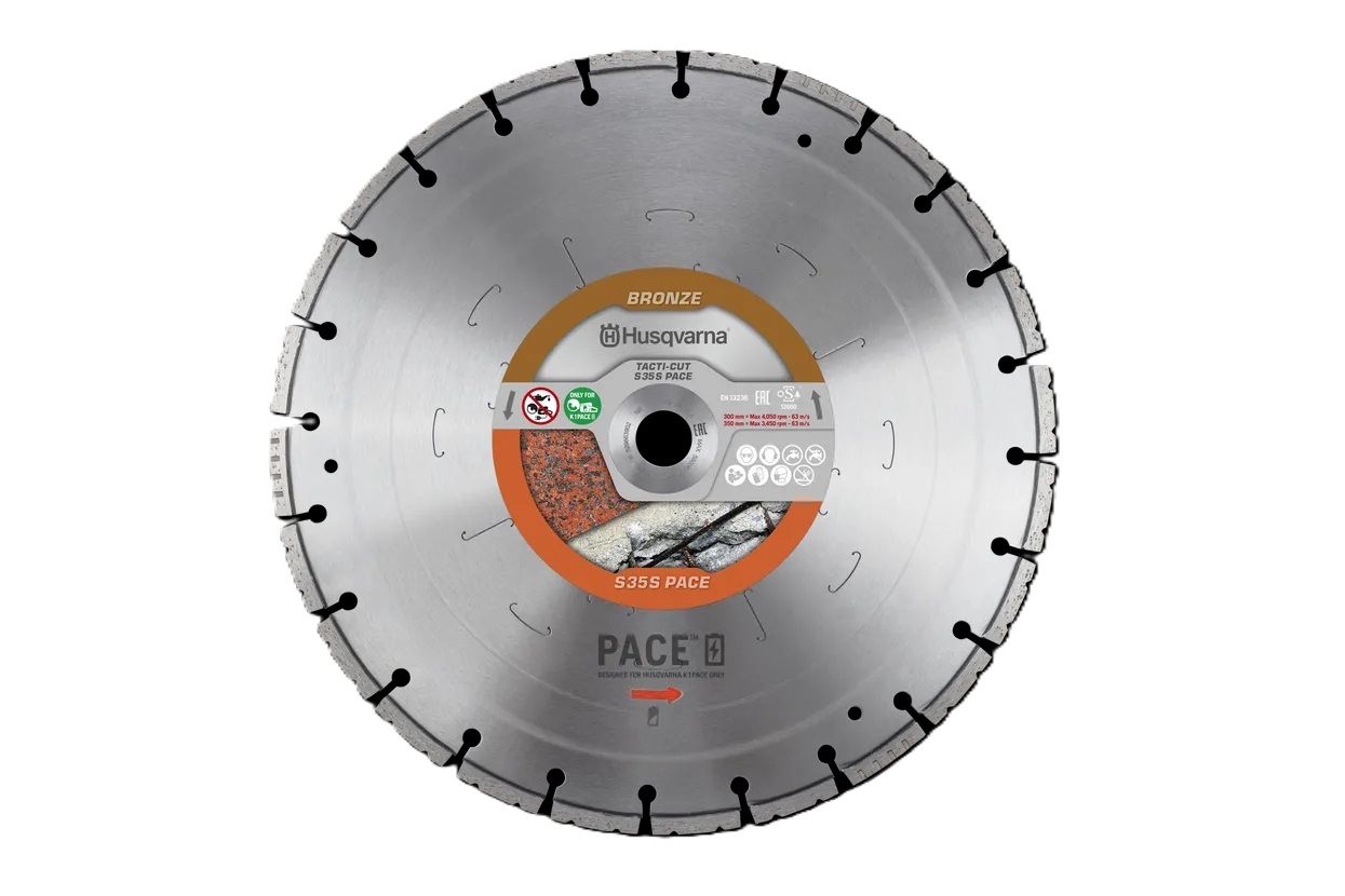 Husqvarna 529663901 Tacti-Cut S35 S BAT Diamantzaagblad nat/droog Universeel 350x25.4 mm