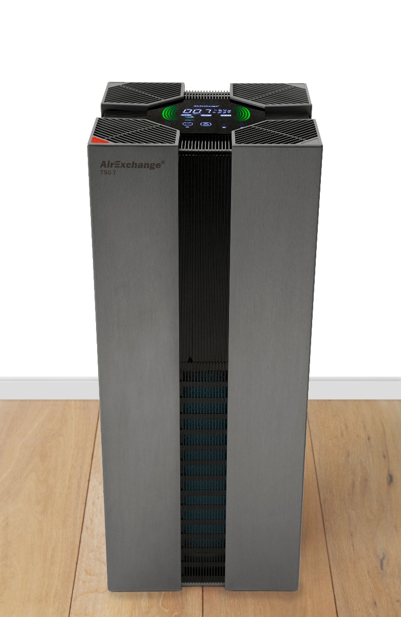 AirExchange 20200750-T | ANTRACIET 20200750-T   ANTRACIET Professionele Luchtreiniger 750-T Antraciet met HEPA H14 filter, Carbon, ionisator en UV-C lamp   Geschikt tot 120m²