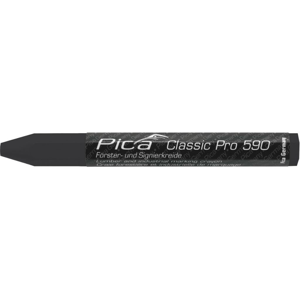 Pica PI59046 CLASSIC PRO 590 Markeerkrijt Zwart 12 stuks