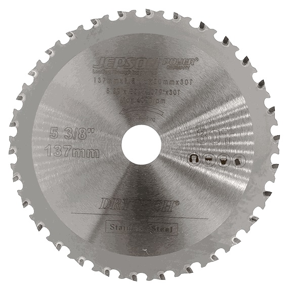 Jepson 7216548I HM zaagblad 165 mm 48T voor INOX