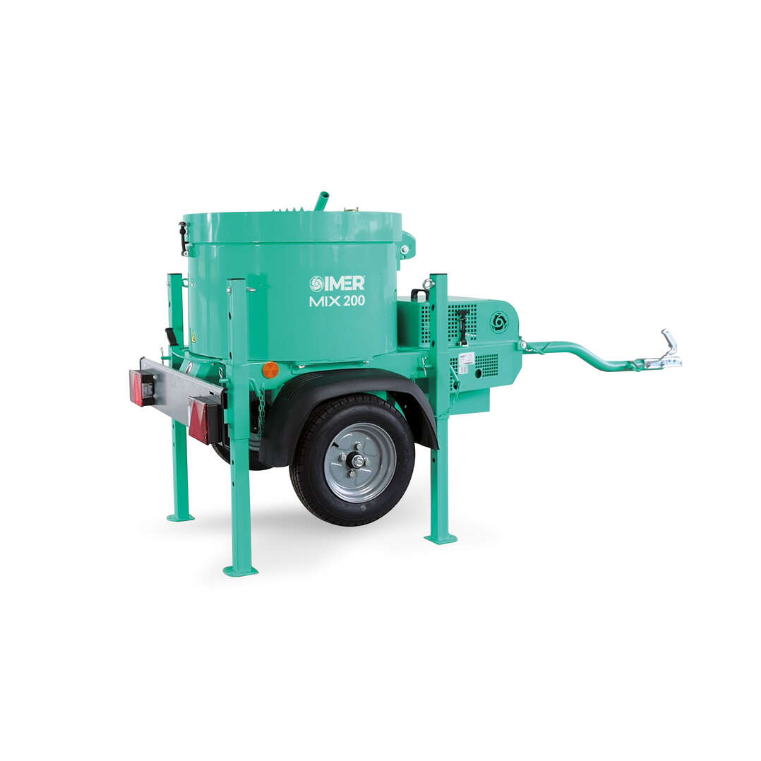 Imer 1195160 MIX 200 Dwangmenger benzinemotor op wielen 200 liter 