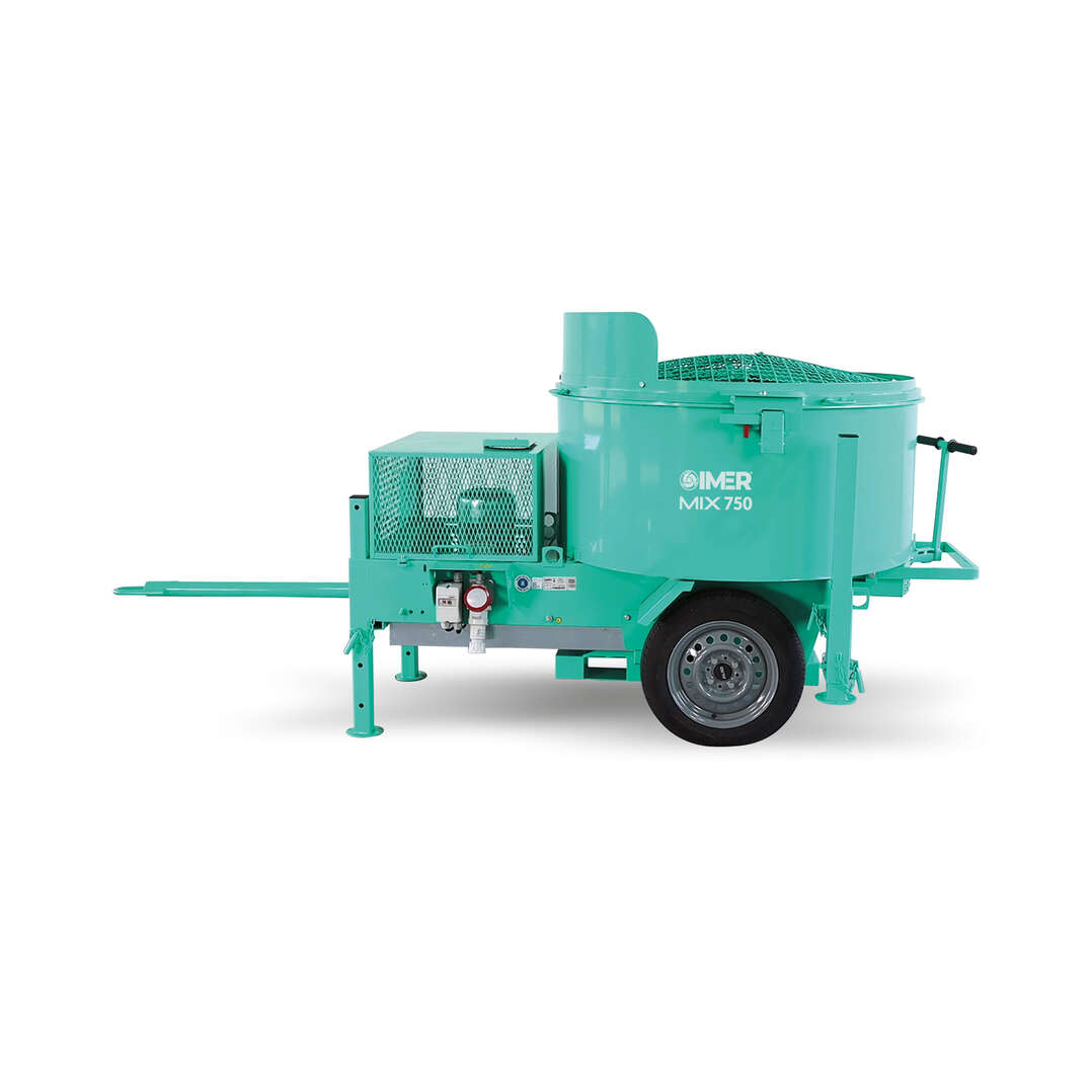Imer 1194637 MIX 750 Dwangemenger elektrisch op wielen 750 liter 400V