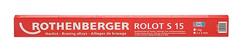 Rothenberger Accessoires 40015  ROLOT S 15 hard soldeer CuP 284 volgens ISO 17672, 500 mm, 1 kg, vierkant