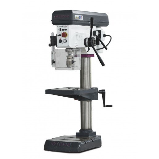 Optimum 713020260 DH28FT 400 Volt Tafelboormachine met boorvoeding 28 mm 400V