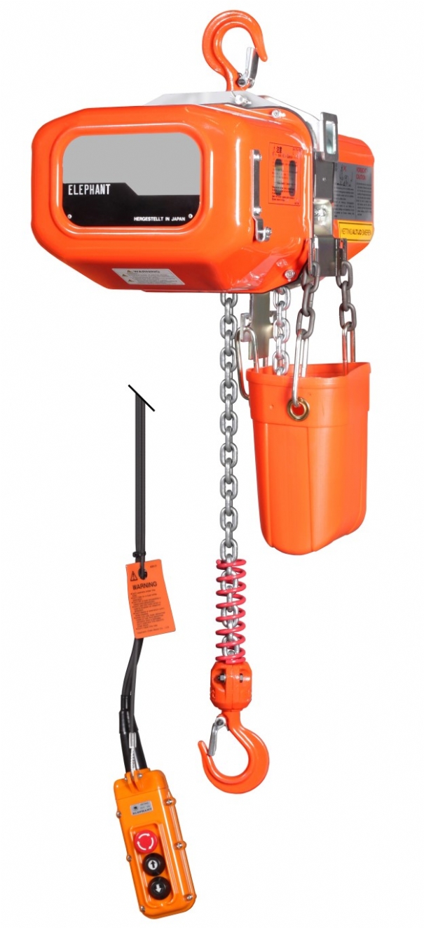 Rema 0512003-3 FBH10/1000/3M Elephant 400 V elektrische kettingtakel 2 snelheden 3.0 mtr 1000 kg 512003