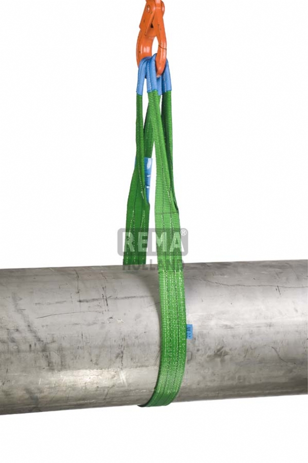 Rema 1211061 S1-PE-1M Polyester hijsbanden met versterkte lussen 1 mtr. 2000 kg