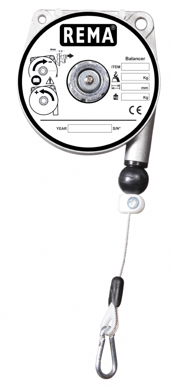 Rema 0629313 9313 Veerbalancer in lichte uitvoering 2.0-3.0 kg 629313