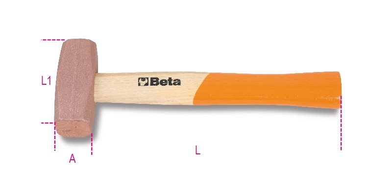 Beta 013850420 1385 2000 Koperen hamers houten steel