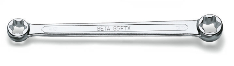 Beta 000950306 95FTX 6X8 Dubbele platte ringsleutels voor uitwendige Torx® bouten.