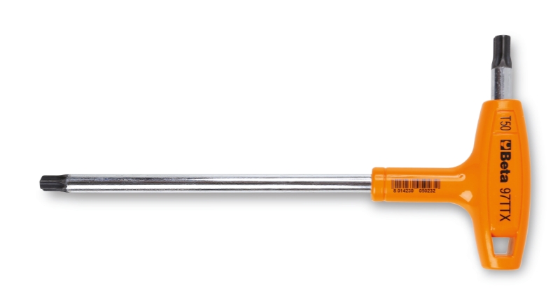 Beta 000970715 97TTX 15 Haakse stiftsleutels voor Torx® schroeven en krachthandgreep