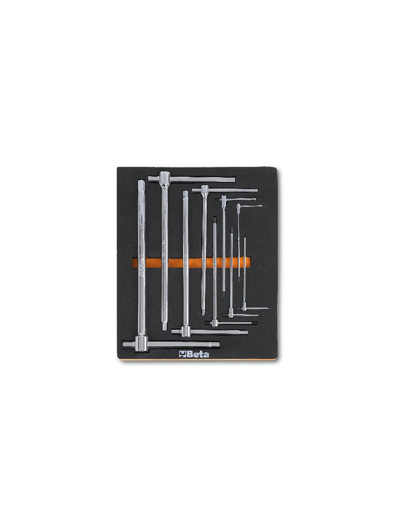 Beta 024500069 M69 Soepele voorgevormde inzetbakken met assortiment gereedschap