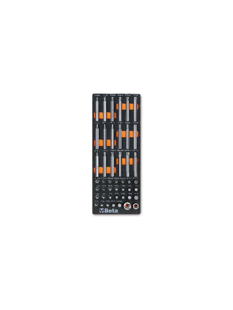 Beta 024500086 M86 Soepele voorgevormde inzetbakken met assortiment gereedschap