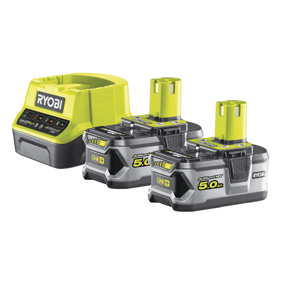 Ryobi Accessoires 5133003364 RC18120-250 2 x Accu One+ 18 Volt 5.0 Ah Li-ion