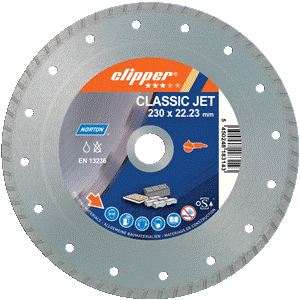 Norton Clipper 70184626814 Classic Jet Diamant zaagblad 115 x 22,23 mm