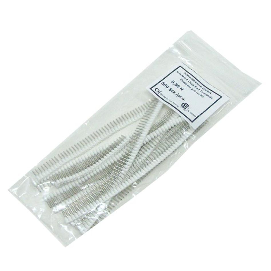 Jokari 60150 VPB Adereindhulzen Wit 0,5 mm² (500st) tbv Quadro Magazijn 60150