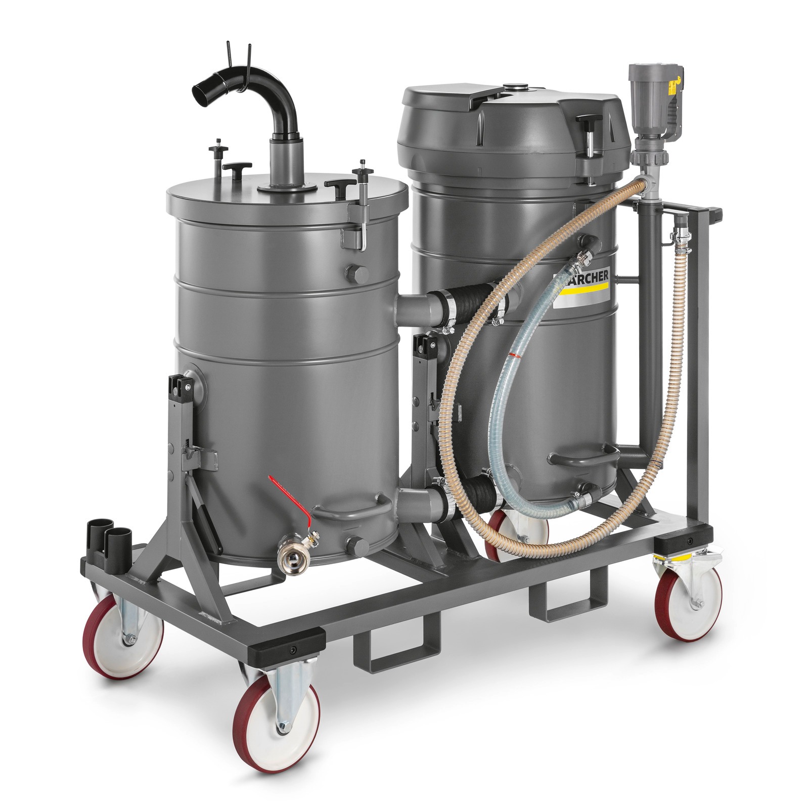 Kärcher Professional 9.989-404.0 IVR-L 200/24-2 Tc Dp Robuuste Industriële stofzuiger 230V 200L 148l/s 2.4kW vloeistof en spanen