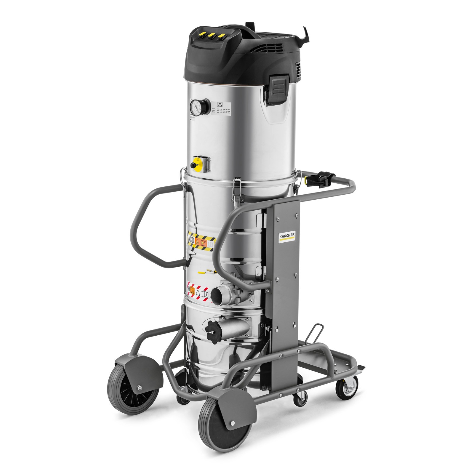 Kärcher Professional 9.990-524.0 IVM 60/36-3 H ACD Krachtige industriële 3-motor stofzuiger 230V 60L 116l/s 25.4kPa incl. filters