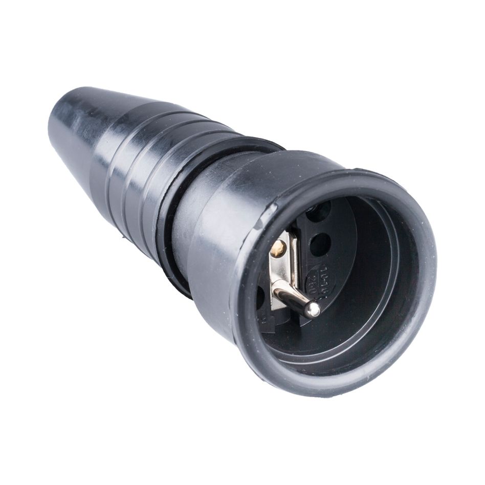 Keraf 108014 Volrubber koppelcontactstop 16A 250V~ penaarde
