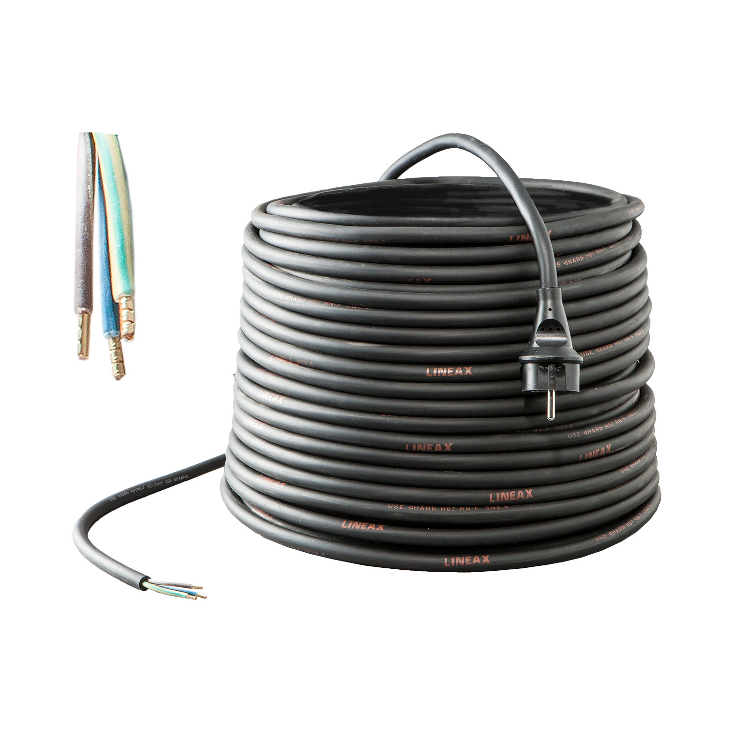 Keraf 104703 Aansluitsnoer 3 m H07RN-F 3G2,5 klasse I