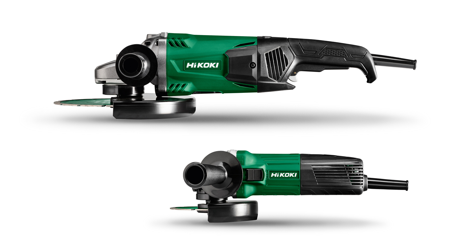 HiKOKI KG23SAYBZ Haakse Slijperset 230mm en 125mm + diamantzaagbladen