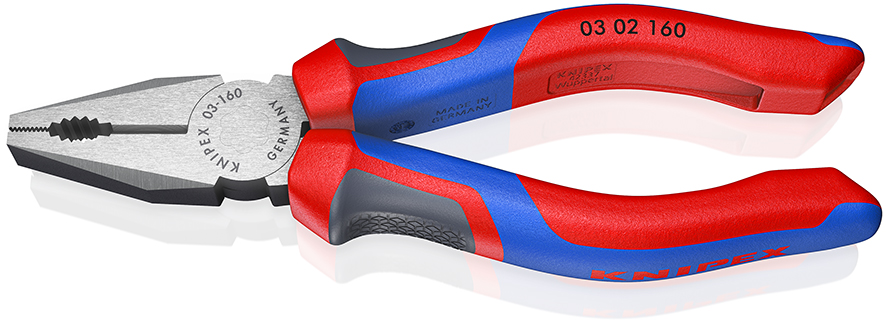 Knipex 03 02 160 Kombi-tang gepolijst/comfort 160 mm