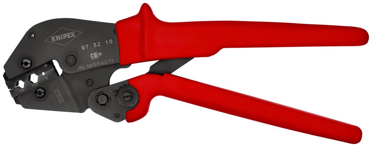 Knipex 97 52 10 Krimptang Coax-, BNC- en TNC-stekkers
