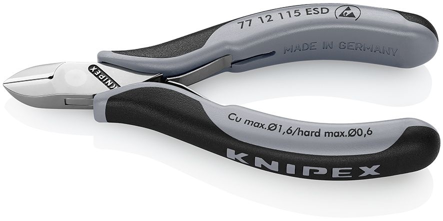 Knipex 77 12 115 ESD Elektronica-zijsnijtang ESD 115 mm