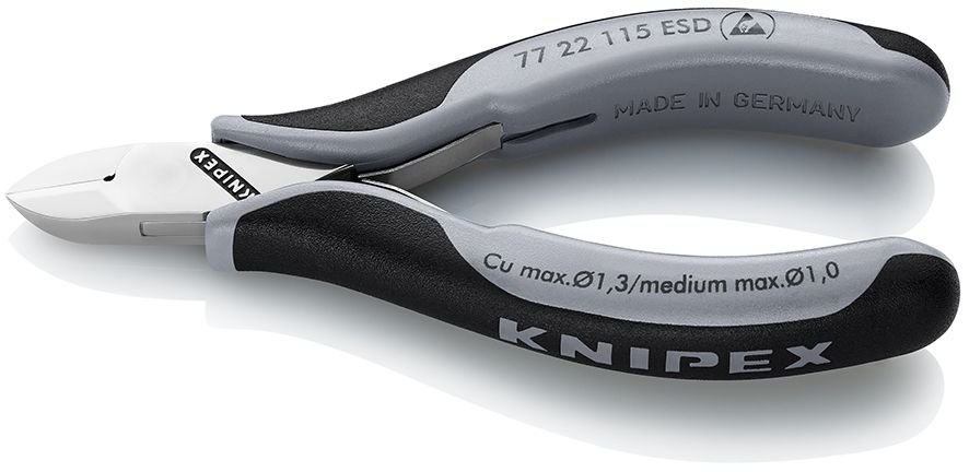 Knipex 77 22 115 ESD Elektronica-zijsnijtang ESD 115 mm