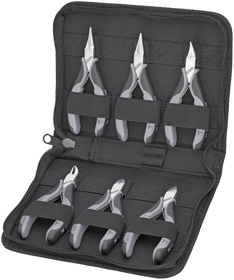 Knipex 00 20 17 Etui met elektronicatangen 6-delig