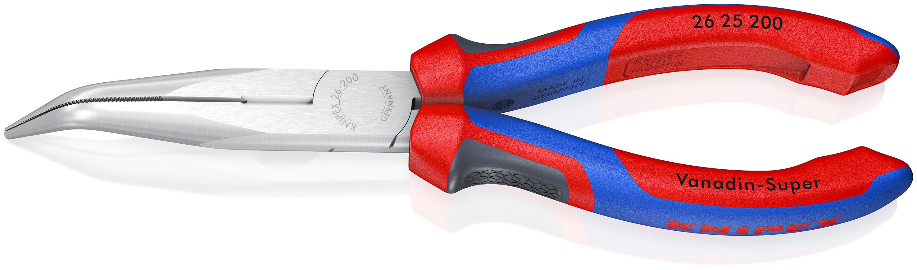 Knipex 26 25 200 Platspitse tang met zijsnijder 200 mm