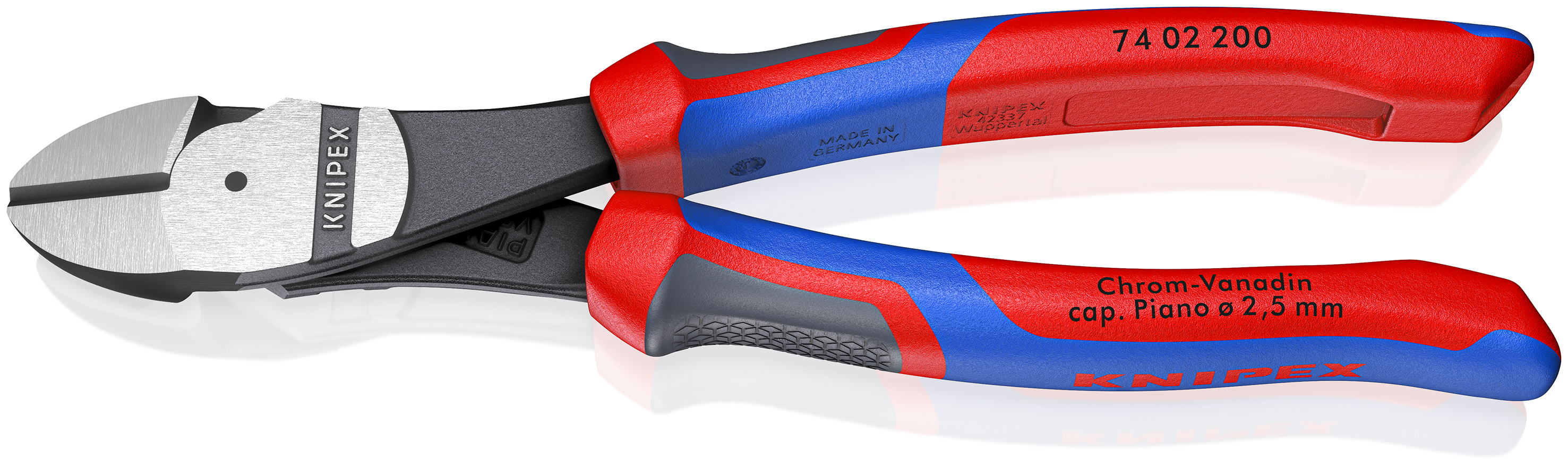Knipex 74 02 200 Kracht-Zijsnijtang gep./comfort 200 mm
