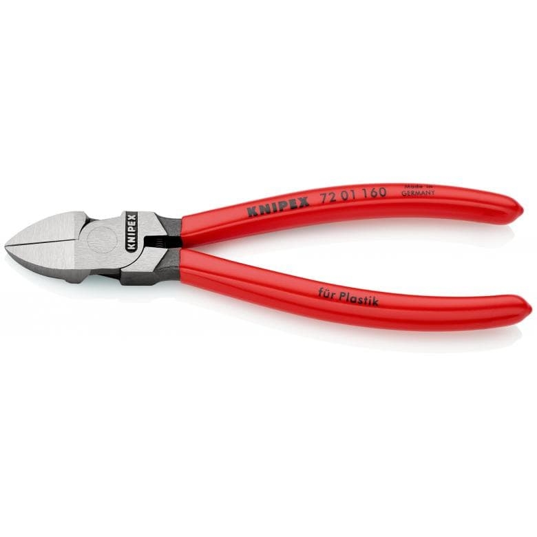 Knipex 72 01 160 Zijsnijtang voor kunststof + veer 160 mm
