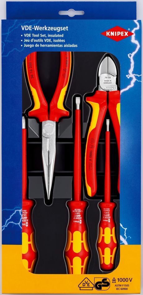 Knipex 00 20 13 VDE-gereedschaps-set 5-delig