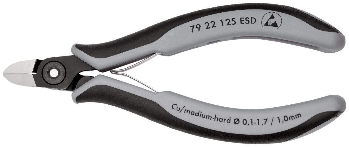 Knipex 79 22 125 ESD Precisie elektronica-zijsnijtang ESD 125 mm