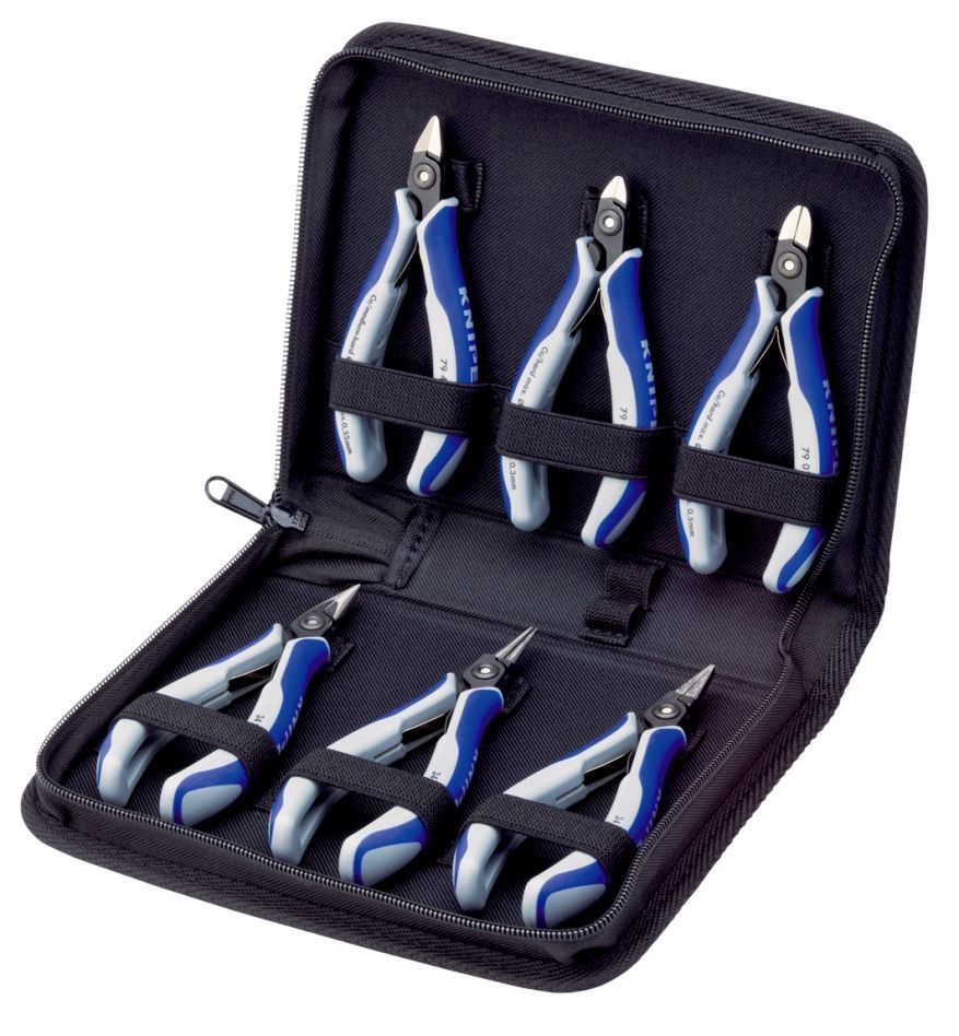 Knipex 00 20 16 P Etui met elektronicatangen 6-delig