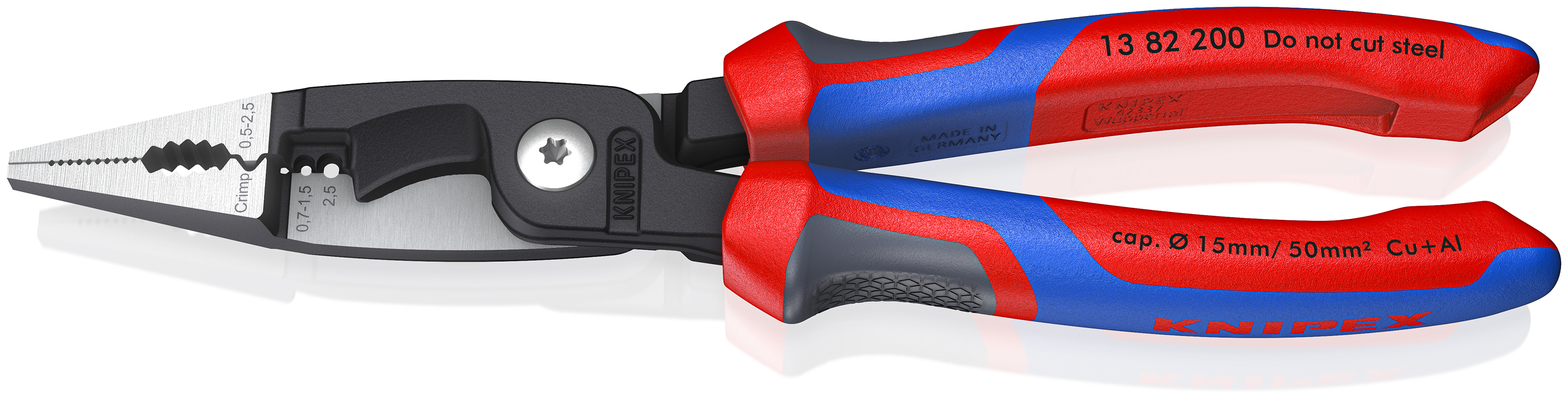 Knipex 13 82 200 Elektro installatietang 200 mm