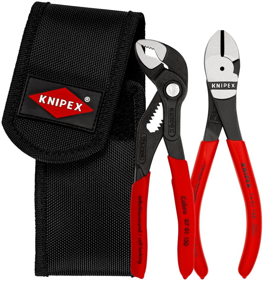 Knipex 00 20 72 V02 Tangenset (Zijsnijtang/Waterpomptang)