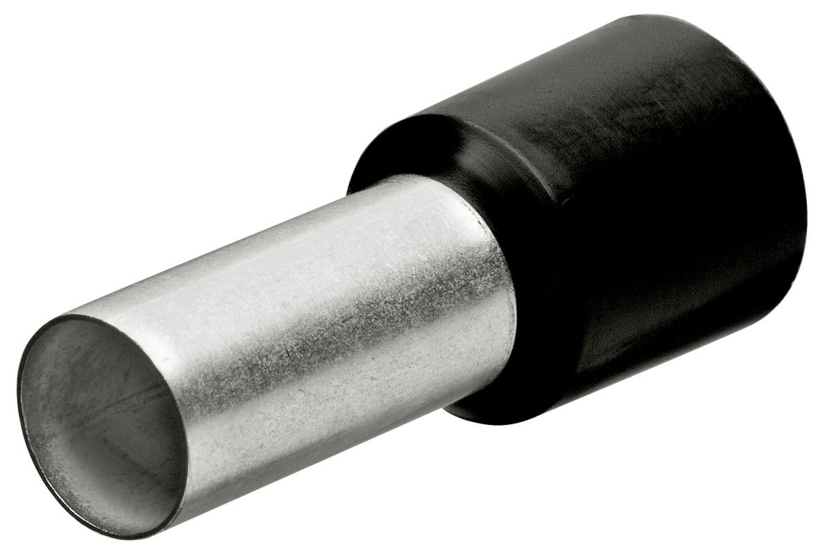 Knipex 97 99 333 Adereindhulzen met kunststof kraag 200 stuks kabel 1.5 mm2 (Zwart)