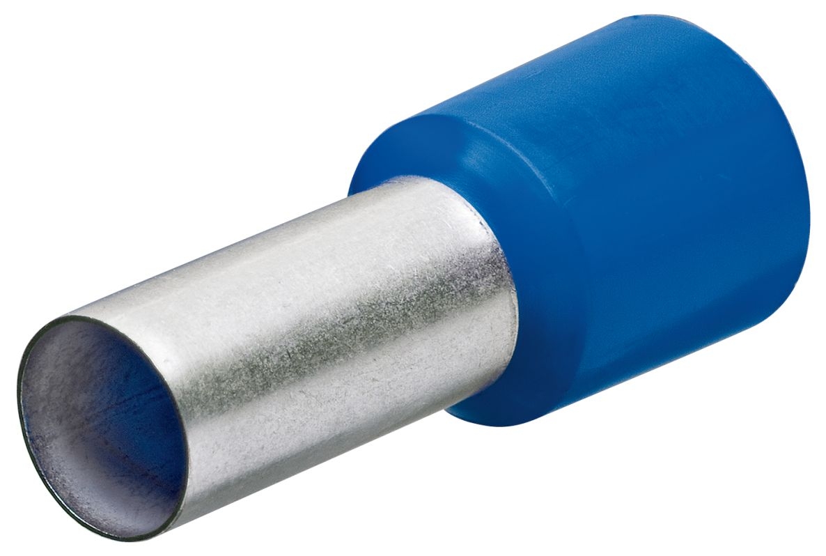 Knipex 97 99 334 Adereindhulzen met kunststof kraag 200 stuks kabel 2.5 mm2 (Blauw)