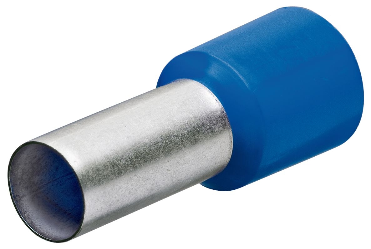 Knipex 97 99 338 Adereindhulzen met kunststof kraag 100 stuks kabel 16 mm2 (Blauw)