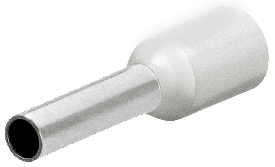 Knipex 97 99 350 Adereindhulzen met kunststof kraag 200 stuks kabel 0.5 mm2 (Wit)