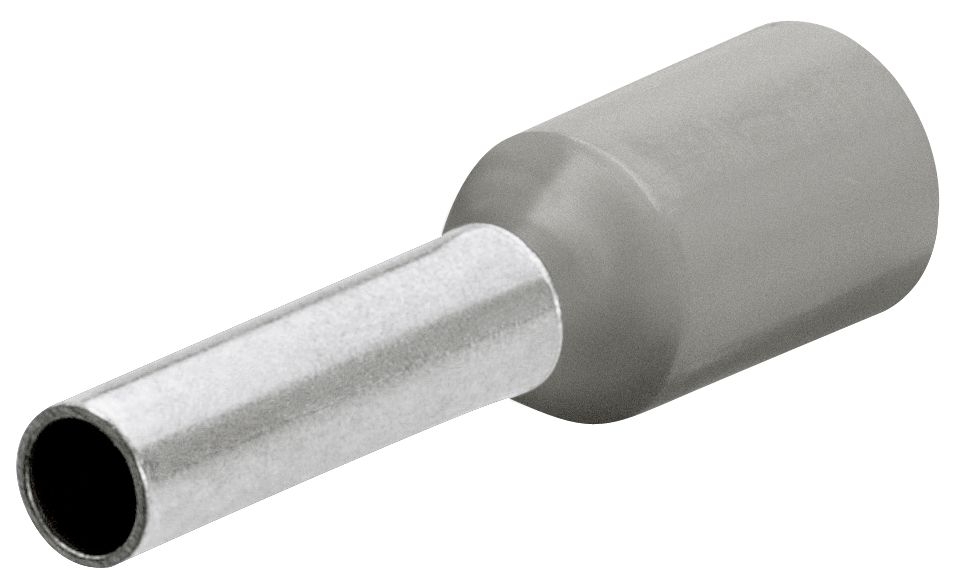 Knipex 97 99 351 Adereindhulzen met kunststof kraag 200 stuks kabel 0.75 mm2 (Grijs)